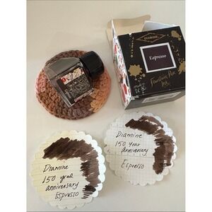 Diamine‎ Espresso 150th Anniversary Brown Ink Sample 4ml